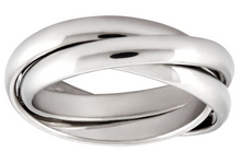 Load image into Gallery viewer, Thumb Ring Wedding Band 3 Piece Stainless Steel by Biker Jewelry