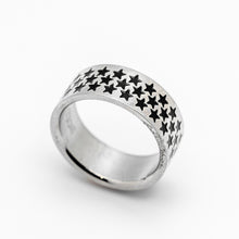 Load image into Gallery viewer, &quot;Many Stars&quot; Unisex Ring 8mm Stainless Steel Wedding Band SR64