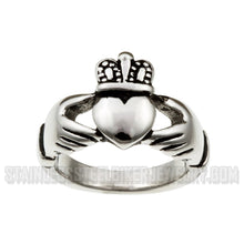 Load image into Gallery viewer, Men’s and Ladies Claddagh Wedding Band Stainless Steel Ring