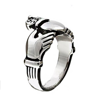 Load image into Gallery viewer, Men’s and Ladies Claddagh Wedding Band Stainless Steel Ring