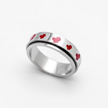 Load image into Gallery viewer, Cherries on a Spinner Ring Biker Jewelry Stainless Steel SR71