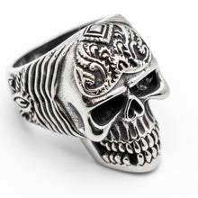 Load image into Gallery viewer, Strong, Big &amp; Heavy Biker Skull Ring Stainless Steel