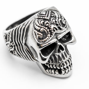 Strong, Big & Heavy Biker Skull Ring Stainless Steel