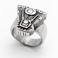 Load image into Gallery viewer, V-Twin Motor Ring Motorcycle Engine Biker Ring Stainless Steel SR87