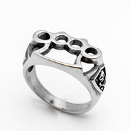 Knuckles Ring in Stainless Steel Biker Ring SR96